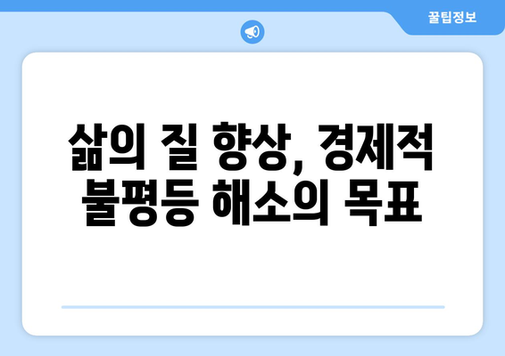 경제적 불평등 해소를 위한 노력