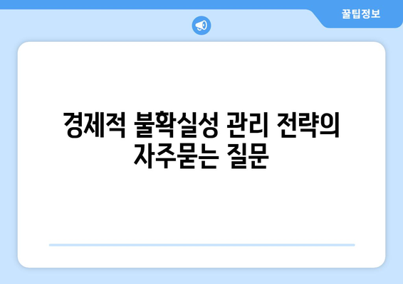 경제적 불확실성 관리 전략