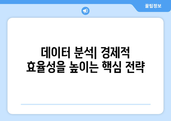 데이터 분석을 통한 경제적 의사결정