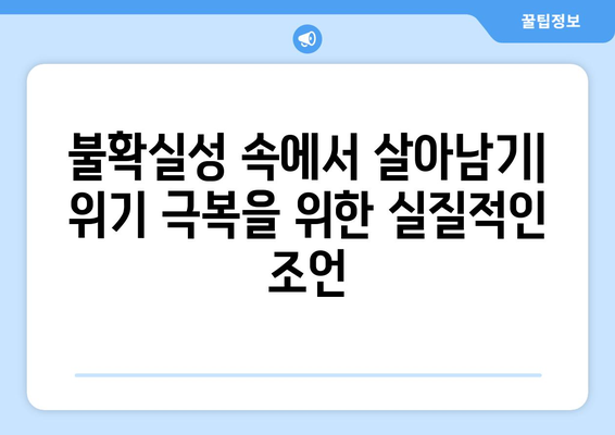 경제 위기를 극복하는 전략