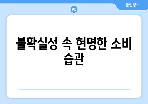 경제적 불확실성 극복 방법